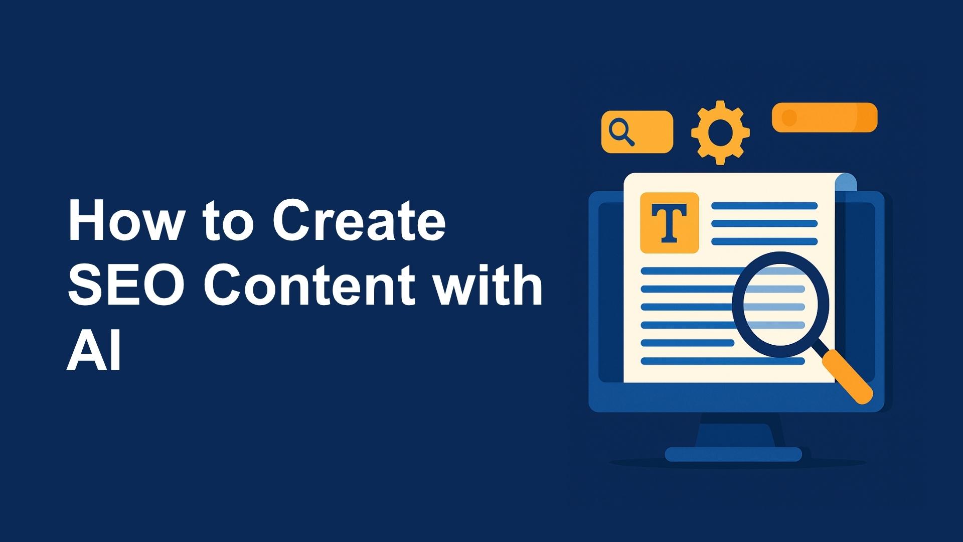 How to Create SEO Content with AI: Step-by-Step Guide