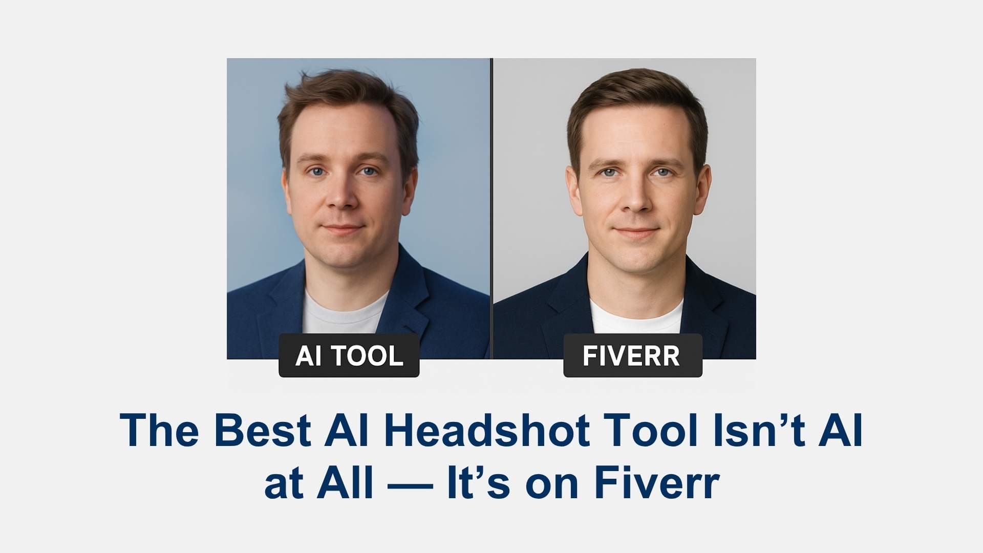 The Best AI Headshot Tool Isn’t AI at All — It’s on Fiverr