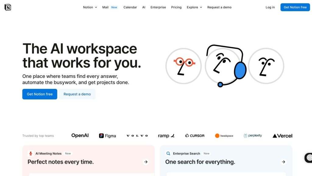 Notion AI (Best for Internal Knowledge & Task Automation)