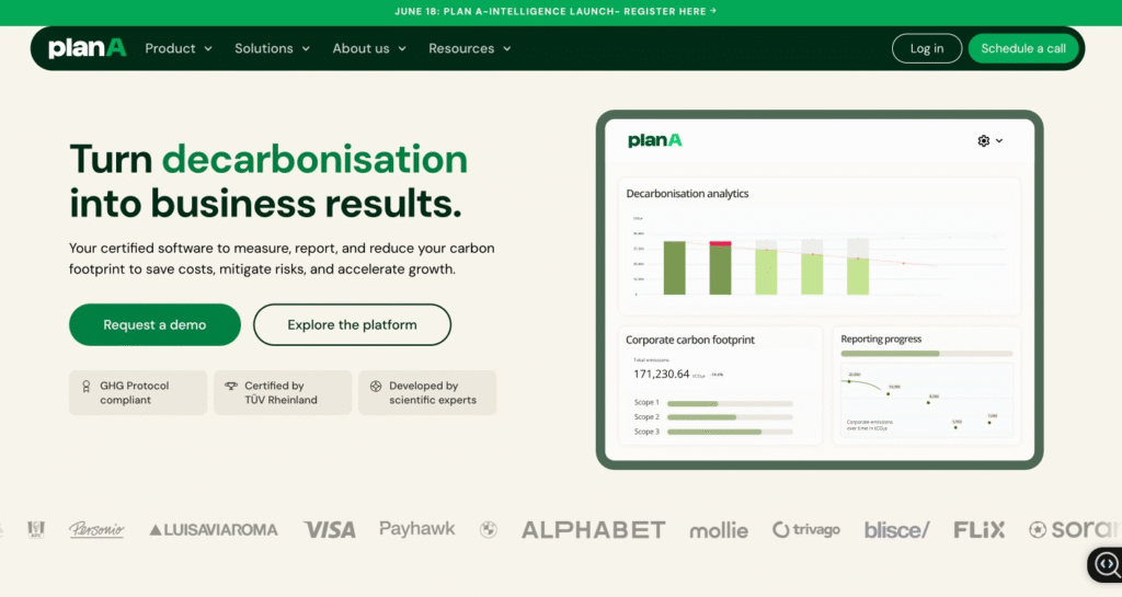 Plan A – Automated Carbon Tracking & ESG Reporting