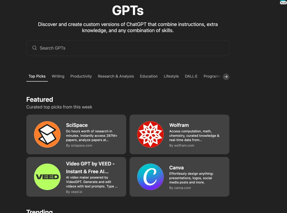 GPT Store by OpenAI