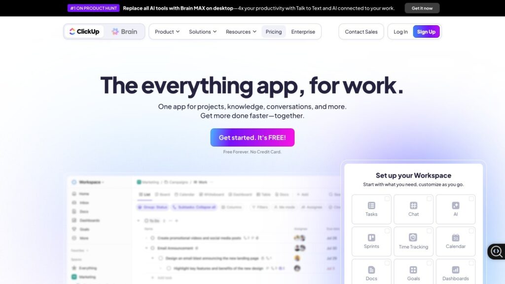 https://clickup.com/ - Top AI Cloud Business Management Platforms (2025)