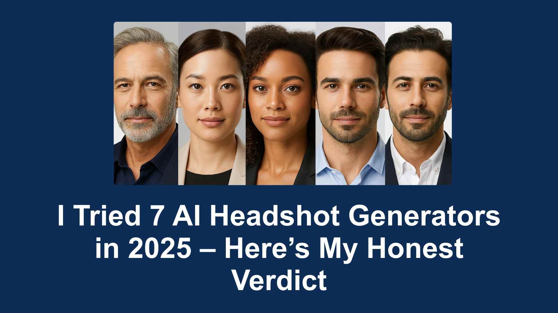 I Tried 7 AI Headshot Generators in 2025 – Here’s My Honest Verdict